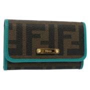 Pre-owned Canvas key-holders Fendi Vintage , Black , Dames