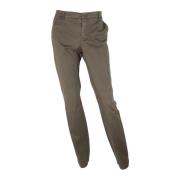 Slim Fit Militaire Stijl Broek Hugo Boss , Brown , Heren