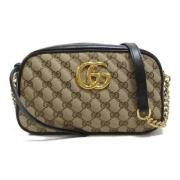 Pre-owned Canvas gucci-bags Gucci Vintage , Beige , Dames