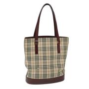 Pre-owned Canvas totes Burberry Vintage , Beige , Dames