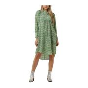 Groene Perry Volume Midi Jurk Co'Couture , Green , Dames