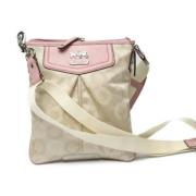 Pre-owned Fabric shoulder-bags Coach Pre-owned , Beige , Dames