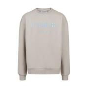 Logo Crewneck Sweatshirt Iceberg , Gray , Heren