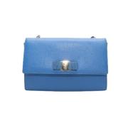 Pre-owned Leather shoulder-bags Salvatore Ferragamo Pre-owned , Blue ,...