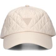 Gestikte Beige Baseball Cap Guess , Beige , Dames