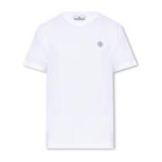 Merk T-shirt Stone Island , White , Heren