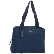 Pre-owned Nylon handbags Prada Vintage , Blue , Dames