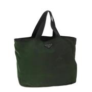 Pre-owned Nylon totes Prada Vintage , Green , Dames