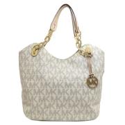 Pre-owned Canvas totes Michael Kors Pre-owned , White , Dames