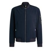 Marine Bomberjack met ritssluiting zakken Hugo Boss , Blue , Heren