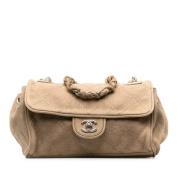 Pre-owned Leather chanel-bags Chanel Vintage , Brown , Dames