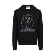 Beer Print Hoodie Sweatshirt Iceberg , Black , Heren