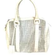 Pre-owned Leather fendi-bags Fendi Vintage , White , Dames