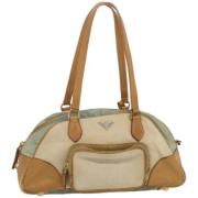 Pre-owned Canvas handbags Prada Vintage , Beige , Dames