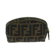 Pre-owned Canvas pouches Fendi Vintage , Brown , Dames