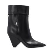 Niki enkellaarzen met hak Saint Laurent , Black , Dames