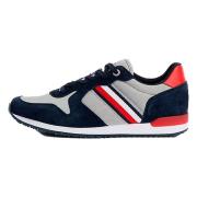 Iconic Runner Mix Sneakers Tommy Hilfiger , Multicolor , Heren