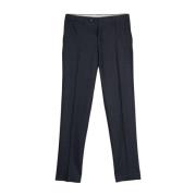 Blauwe Wol Kasjmier Broek Canali , Blue , Heren