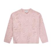 Alpaca Gebreide Trui in Rose Munthe , Pink , Dames