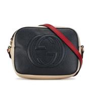 Pre-owned Leather crossbody-bags Gucci Vintage , Black , Dames