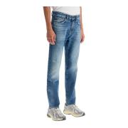 Distressed Regular Fit Re.Maine Jeans Boss , Blue , Heren