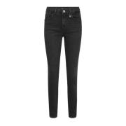 Slim-Fit Geborduurde Jeans Donkergrijs MOS Mosh , Gray , Dames