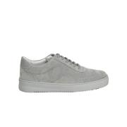 Grijze Geperforeerde Suède Lage Top Trainers Filling Pieces , Gray , D...