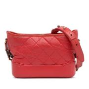 Pre-owned Leather chanel-bags Chanel Vintage , Red , Dames