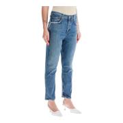 Slim Fit High Rise Cropped Jeans Agolde , Blue , Dames