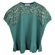 Pre-owned Fabric tops Valentino Vintage , Green , Dames