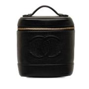 Pre-owned Leather handbags Chanel Vintage , Black , Dames