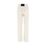 Stijlvolle Broeken voor Dagelijks Gebruik Off White , Beige , Dames