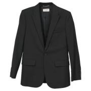 Pre-owned Wool outerwear Yves Saint Laurent Vintage , Black , Heren