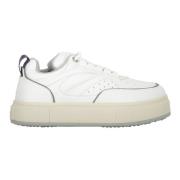 Lage sneakers met ronde neus Eytys , White , Dames