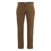 Corduroy Chino Broek met Zakken Department Five , Brown , Heren