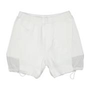 Witte Logo Katoenen Shorts Ss22 Dsquared2 , White , Heren