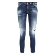 Klassieke Denim 5-Pocket Jeans Dsquared2 , Blue , Dames