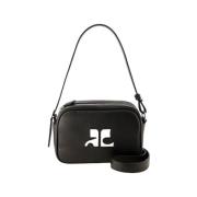 Leather shoulder-bags Courrèges , Black , Dames