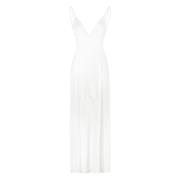 Paillet Diepe V-Hals Jurk Khaite , White , Dames