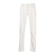 Off White Super Slim Fit Jeans Jacob Cohën , White , Heren