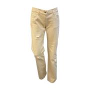 Pre-owned Fabric bottoms Dolce & Gabbana Pre-owned , Beige , Dames