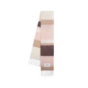 Gestreepte Alpaca Wol Sjaal Roze Maison Kitsuné , Multicolor , Dames