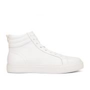 Tijdloze witte hoge leren sneakers Kazar , White , Heren