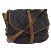 Pre-owned Canvas louis-vuitton-bags Louis Vuitton Vintage , Brown , Da...