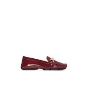 Maroon Gelakte Mocassins met Comfort Inlegzool Kazar , Brown , Dames