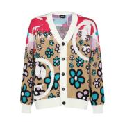 Gebreide Cardigan met Patroon Barrow , Multicolor , Dames