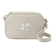 Leather shoulder-bags Courrèges , Gray , Dames