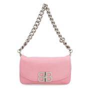 Zachte Leren Crossbody Tas Balenciaga , Pink , Dames