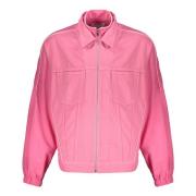 Nylon jack met denim details Ambush , Pink , Heren