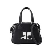 Leather handbags Courrèges , Black , Dames